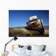 Abandoned Beached Shipwreck Wall Decal