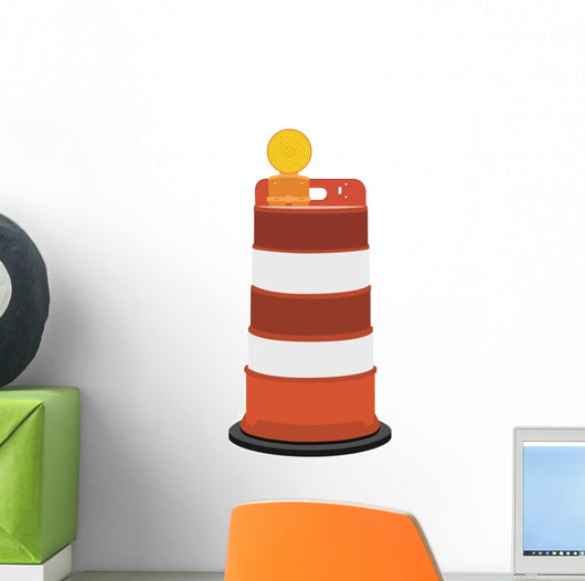 Road Barrier Wall Decal