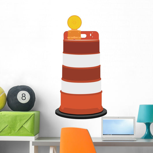 Road Barrier Wall Decal