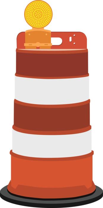 Road Barrier Wall Decal