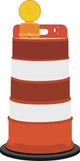Road Barrier Wall Decal