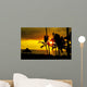 Palm Tree Sandy Beach Wall Decal Design 2