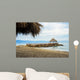 Palm Tree Sandy Beach Wall Decal Design 1