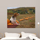 Beagle Pumpkin Fiel Wall Decal