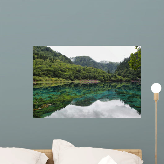 Multicolored Lake I Jiuzhaigou Wall Decal