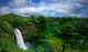 Waterfall Kauai with Rainbow Wall Decal