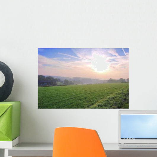 Early Morning Sunrise Meadow Wall Decal