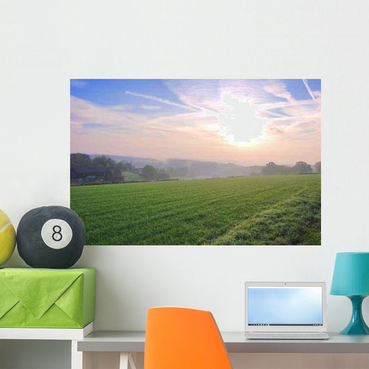 Early Morning Sunrise Meadow Wall Decal