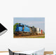 Two Locomotives Pulling Train Wall Decal