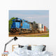 Two Locomotives Pulling Train Wall Decal