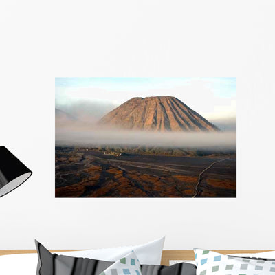 Foot Volcano Hinukloster Wall Decal shown on a wall