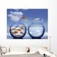 Goldfish Jumping out Water Wall Decal