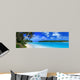 Beautiful Natural Beach Lagoon Wall Decal Panoramic Wall Decal