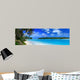 Beautiful Natural Beach Lagoon Wall Decal Panoramic Wall Decal