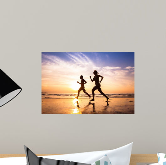 Runners Beach Sport and Wall Decal