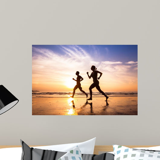 Runners Beach Sport and Wall Decal