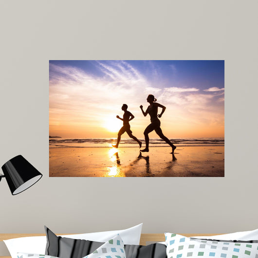 Runners Beach Sport and Wall Decal