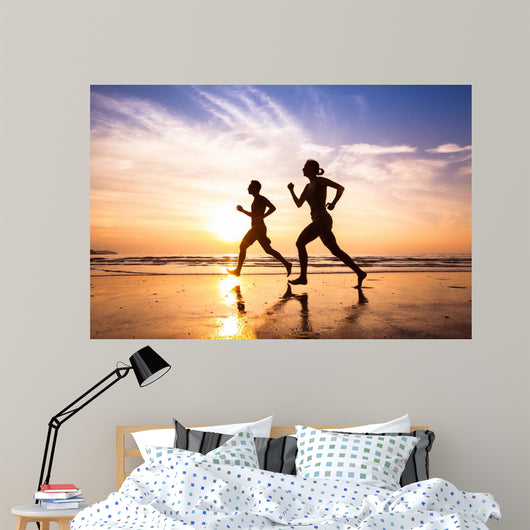 Runners Beach Sport and Wall Decal