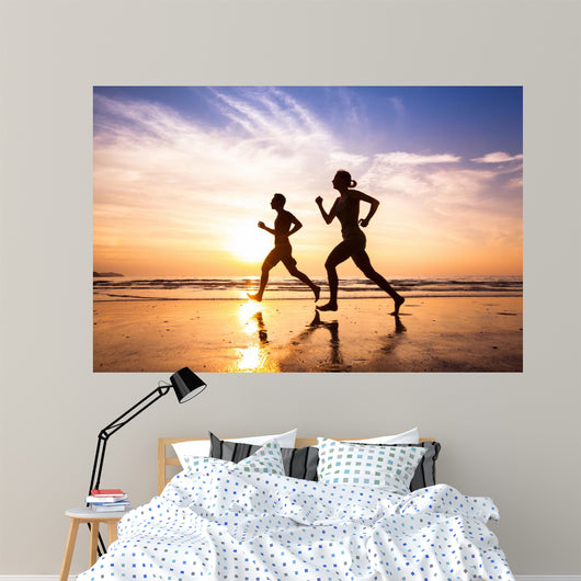 Runners Beach Sport and Wall Decal