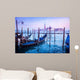 Blue Dawn Venice Gondolas Wall Decal