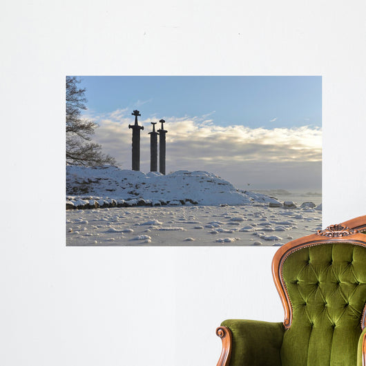 Three Swords Monument Stavanger Wall Decal