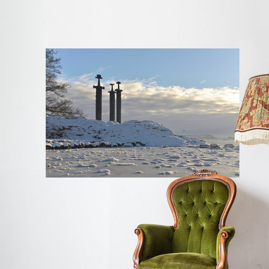 Three Swords Monument Stavanger Wall Decal