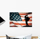 American Soldier American Flag Wall Decal