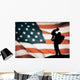 American Soldier American Flag Wall Decal