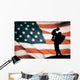 American Soldier American Flag Wall Decal