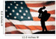 American Soldier American Flag Wall Decal