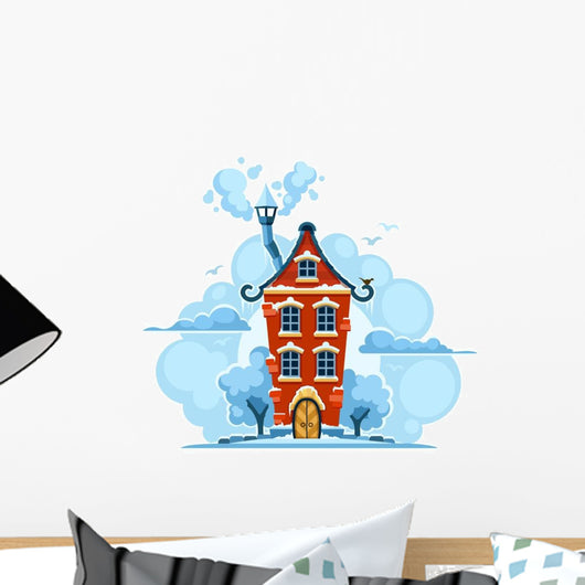 Winter Fairy-tale House Wall Decal