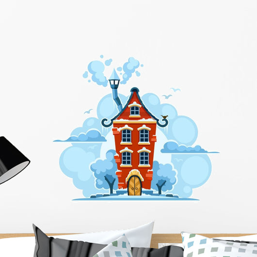 Winter Fairy-tale House Wall Decal