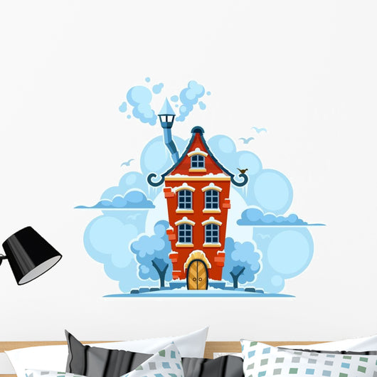 Winter Fairy-tale House Wall Decal