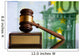 Wooden Justice Gavel and Wall Decal