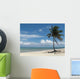 Lone Palm Tree Beach Wall Decal