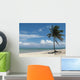Lone Palm Tree Beach Wall Decal