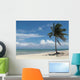 Lone Palm Tree Beach Wall Decal