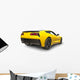 Yellow Sports Car Wall Decal