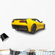 Yellow Sports Car Wall Decal