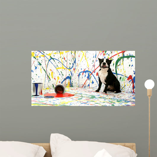 Artistic Pup Wall Decal