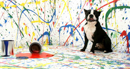Artistic Pup Wall Decal