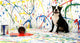 Artistic Pup Wall Decal