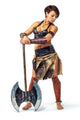 Warrior Axe Woman Wall Decal