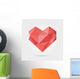 Geometric Polygonal Heart Wall Decal