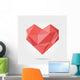 Geometric Polygonal Heart Wall Decal