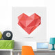 Geometric Polygonal Heart Wall Decal