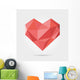 Geometric Polygonal Heart Wall Decal