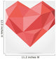 Geometric Polygonal Heart Wall Decal