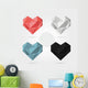 Polygonal Hearts Vector Wall Stickers Wall Decal