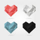 Polygonal Hearts Vector Wall Stickers Wall Decal
